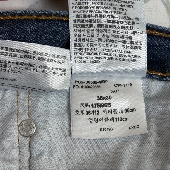 Levi’s 505 Mens Straight Leg Jeans size 38X30 - Picture 9 of 10